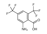 2-amino-4,6-bis(trifluoromethyl)benzoic acid structure