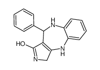 4-phenyl-2,4,5,10-tetrahydro-1H-pyrrolo[3,4-c][1,5]benzodiazepin-3-one Structure