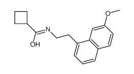 N-[2-(7-methoxynaphthalen-1-yl)ethyl]cyclobutanecarboxamide结构式