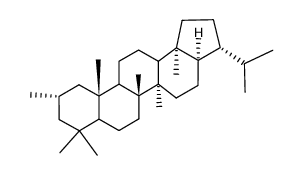 2α-methyl-17α(H),21β(H)-hopane Structure