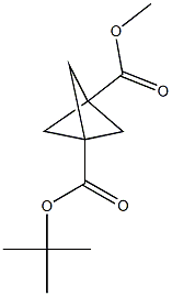 1-(tert-Butyl)3-methylbicyclo[1.1.1]pentane-1,3-dicarboxylate结构式