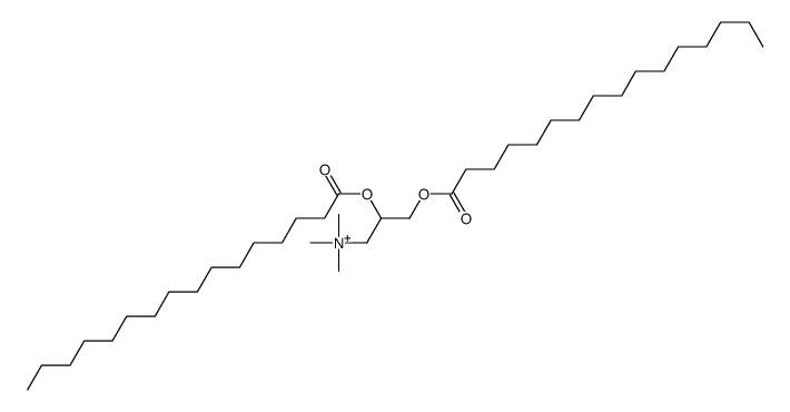 2,3-di(hexadecanoyloxy)propyl-trimethylazanium Structure