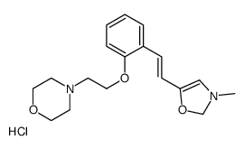 4-[2-[2-[(E)-2-(3-methyloxazol-5-yl)ethenyl]phenoxy]ethyl]morpholine h ydrochloride结构式
