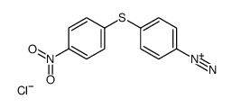 4-(4-nitrophenyl)sulfanylbenzenediazonium,chloride Structure
