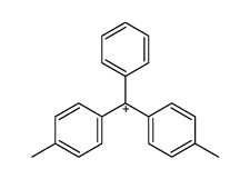 bis(4-methylphenyl)phenylmethylium Structure
