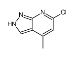 6-chloro-4-methyl-1H-pyrazolo[3,4-b]pyridine结构式