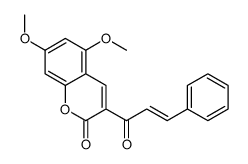 5,7-dimethoxy-3-(3-phenylprop-2-enoyl)chromen-2-one Structure