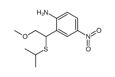 2-(1-isopropylthio-2-methoxyethyl)-4-nitroaniline Structure