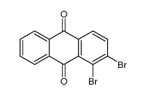 1,2-Dibromo-9,10-anthraquinone结构式