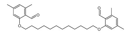 2-[12-(2-formyl-3,5-dimethylphenoxy)dodecoxy]-4,6-dimethylbenzaldehyde Structure
