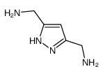 1H-Pyrazole-3,5-dimethanamine(9CI)结构式