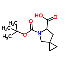 5-[(tert-butoxy)carbonyl]-5-azaspiro[2.4]heptane-6-carboxylic acid结构式