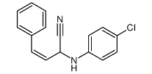 2-(4-chloroanilino)-4-phenylbut-3-enenitrile Structure