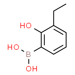 (3-Ethyl-2-hydroxyphenyl)boronic acid结构式