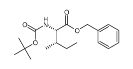 N-Boc L-isoleucine-benzylester Structure