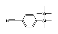 4-[dimethyl(trimethylsilyl)silyl]benzonitrile Structure