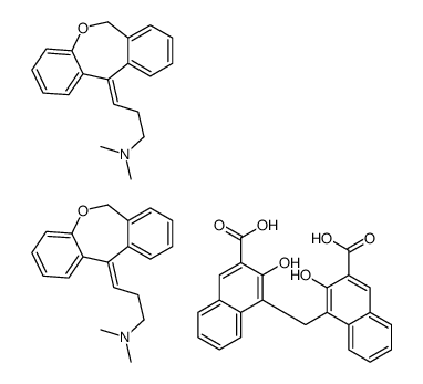 (3E)-3-(6H-benzo[c][1]benzoxepin-11-ylidene)-N,N-dimethylpropan-1-amine,4-[(3-carboxy-2-hydroxynaphthalen-1-yl)methyl]-3-hydroxynaphthalene-2-carboxylic acid结构式