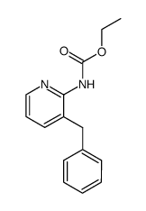 N-(3-Benzyl-2-pyridyl)carbamidsaeureethylester结构式