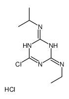 6-chloro-4-N-ethyl-2-N-propan-2-yl-1,3,5-triazine-2,4-diamine,hydrochloride结构式