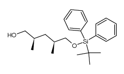 (2R,4S)-5-{[tert-butyl(diphenyl)silyl]oxy}-2,4-dimethylpentan-1-ol Structure
