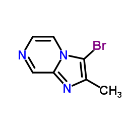 3-bromo-2-methylimidazo[1,2-a]pyrazine结构式