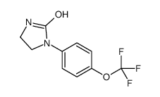 1-[4-(TRIFLUOROMETHOXY)PHENYL]TETRAHYDRO-2H-IMIDAZOL-2-ONE结构式