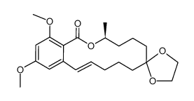 (S)-(–)-zearalenone dimethyl ether ethylene glycol结构式