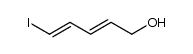 (2E,4E)-5-iodo-penta-2,4-dien-1-ol结构式