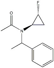 (trans)-2-fluorocyclopropyl)-N-((R)-1-phenylethyl)acetaMide结构式