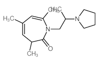 2H-Azepin-2-one,1,3-dihydro-3,5,7-trimethyl-1-[2-(1-pyrrolidinyl)propyl]- Structure