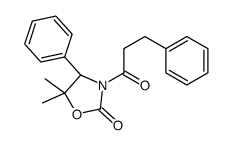 (4S)-5,5-dimethyl-4-phenyl-3-(3-phenylpropanoyl)-1,3-oxazolidin-2-one Structure