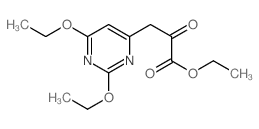 4-Pyrimidinepropanoicacid, 2,6-diethoxy-a-oxo-, ethyl ester structure