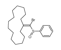 (bromo(phenylsulfinyl)methylene)cyclopentadecane Structure
