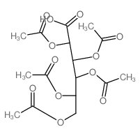 2,3,4,5,6-pentaacetyloxyhexanoic acid Structure