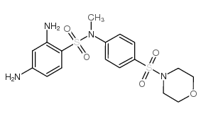 N-METHYL-N-[(MORPHOLIN-4-YL)SULFOPHENYL]-2,4-DIAMINO-BENZENESULFONAMIDE结构式