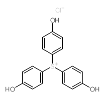 Sulfonium, tris(4-hydroxyphenyl)-, chloride结构式