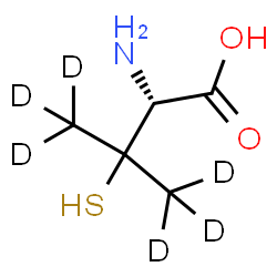 L-Penicillamine-d6结构式
