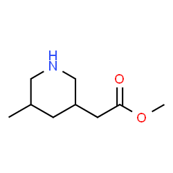 methyl 2-(5-methylpiperidin-3-yl)acetate Structure