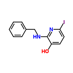 2-(Benzylamino)-6-iodo-3-pyridinol结构式