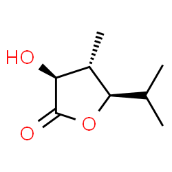 2(3H)-Furanone,dihydro-3-hydroxy-4-methyl-5-(1-methylethyl)-,(3S,4S,5R)-(9CI)结构式