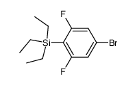 (4-bromo-2,6-difluorophenyl)triethylsilane Structure