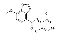 N-(3,5-dichloropyridin-4-yl)-7-methoxy-1-benzofuran-4-carboxamide结构式