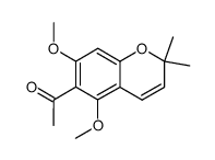 1-(5,7-dimethoxy-2,2-dimethyl-2H-chromen-6-yl)ethanone结构式