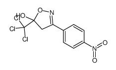 3-(4-nitrophenyl)-5-(trichloromethyl)-4H-1,2-oxazol-5-ol Structure