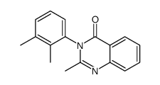 3-(2,3-dimethylphenyl)-2-methylquinazolin-4-one结构式