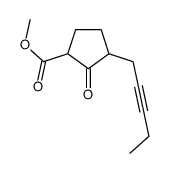 methyl 2-oxo-3-pent-2-ynylcyclopentane-1-carboxylate Structure