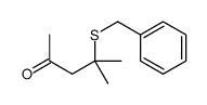 4-benzylsulfanyl-4-methylpentan-2-one结构式