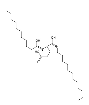 (4S)-4-(dodecanoylamino)-5-(dodecylamino)-5-oxopentanoic acid结构式
