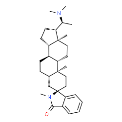 (1R,20'S)-20'-Dimethylamino-2-methylspiro[1H-isoindole-1,3'-[5α]pregnan]-3(2H)-one结构式