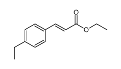 ethyl 3-(4-ethylphenyl)prop-2-enoate结构式